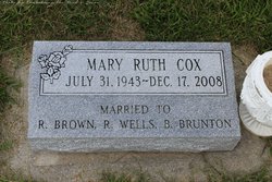 Dr Mary Ruth <I>Cox</I> Brown Brunton 