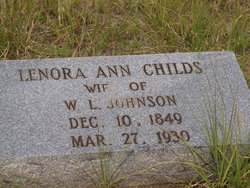 Lenora Ann <I>Childs</I> Johnson 