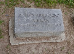 A. Lois <I>Armstrong</I> Aikman 