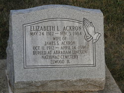 Elizabeth Louise <I>Allen</I> Ackron 