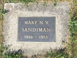Mary Nattie Victoria <I>Cowan</I> Sandiman 