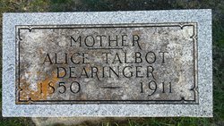 Alice “Sarah” <I>Talbot</I> Dearinger 