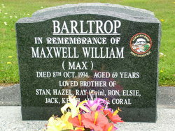 Maxwell William “Max” Barltrop 