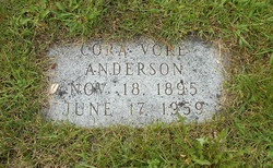Cora Bell <I>Hall</I> Anderson 