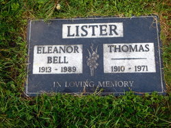 Eleanor <I>Bell</I> Lister 