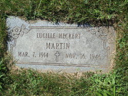 Lucille <I>Heckert</I> Martin 