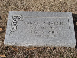Sarah Myrtle <I>Payne</I> Balch 