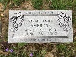 Sarah Emily Ambrose 