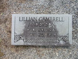 Lillian Susan <I>Gambrell</I> Anderson 