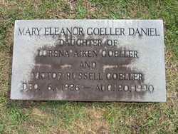 Mary Eleanor <I>Goeller</I> Daniel 