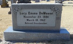 Lucy Emma “Emma” <I>Roberts</I> Deweese 