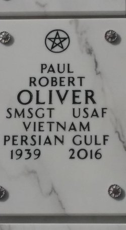 SMSgt Paul Robert “Bob” Oliver 