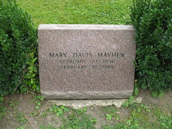 Mary <I>Davis</I> Mayhew 
