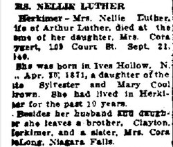 Nellie <I>Brown</I> Luther 