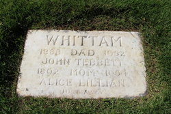Alice Lillian <I>Dicks</I> Whittam 