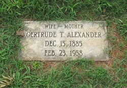 Gertrude T. <I>Taylor</I> Alexander 
