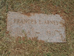 Mrs Frances E “Leah” <I>Poore</I> Abney 