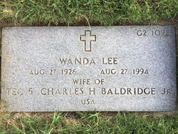 Wanda Lee <I>Shelton</I> Baldridge 