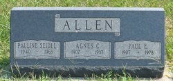Agnes Anna C. <I>Marren</I> Allen 