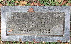 Mrs Anne “Annie” <I>McCarty</I> Arrighi 
