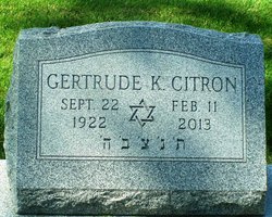 Gertrude <I>Klass</I> Citron 