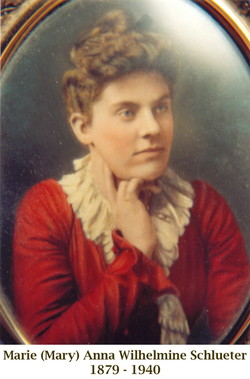 Marie Anna Wilhelmine “Mary” <I>Schlueter</I> Amelung 