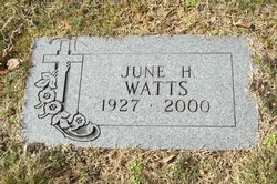 June Leah <I>Hamilton</I> Watts 