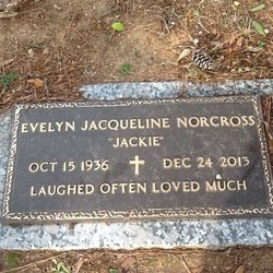 Evelyn Jacqueline “Jackie” <I>Willis</I> Norcross 