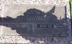 Ruby N <I>Hallum</I> Miller 