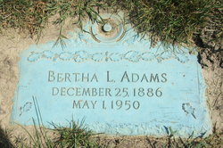 Bertha Lillian <I>Mahanes</I> Adams 