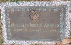 Marjorie <I>Benson</I> Arnold 