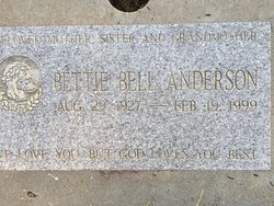 Bettie <I>Bell</I> Anderson 