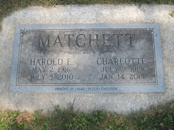 Mary Charlotte <I>Smith</I> Matchett 