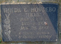 Thilda Georgina “Tillie” <I>Johnson</I> Hovdebo 
