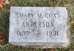Mary Mattie <I>Cox</I> Anderson 
