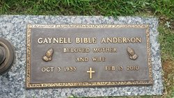 Gaynell <I>Bible</I> Anderson 