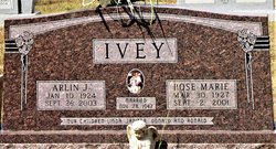 Rose Marie <I>Jeffery</I> Ivey 
