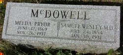 Dr Samuel Wesley McDowell 