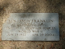 2LT Benjamin Franklin “B.F.” O'Neal Jr.