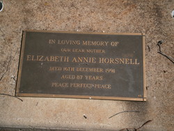 Elizabeth Annie Horsnell 