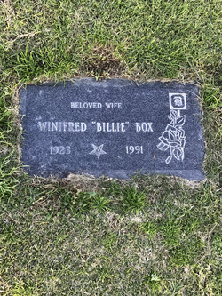 Winifred Grace “Billie” <I>Walker</I> Box 