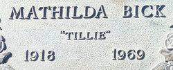 Mathilda “Tillie” Bick 