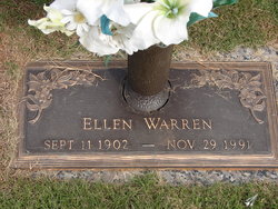 Ellen Elizabeth <I>Horton</I> Warren 