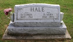 Ollie Cordelia “Cordy” <I>Bradshaw</I> Hale 