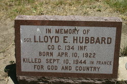 Sgt Lloyd E Hubbard 