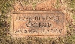 Elizabeth Handlan <I>Mendel</I> Crockard 