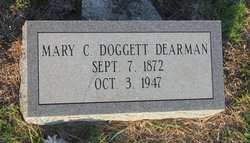 Mary Cornelia “Molly” <I>Doggett</I> Dearman 