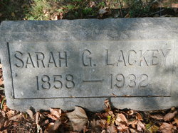 Sarah J <I>Gretsinger</I> Lackey 