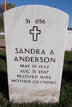 Sandra Ann “Sandy” <I>Carlson</I> Anderson 