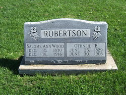 Salome Ann <I>Wood</I> Robertson 